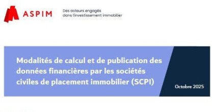 Mise à jour de la note sur les indicateurs de performance des SCPI - 2025